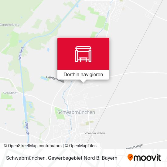 Schwabmünchen, Gewerbegebiet Nord B Karte