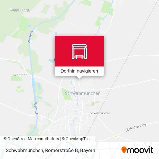Schwabmünchen, Römerstraße B Karte