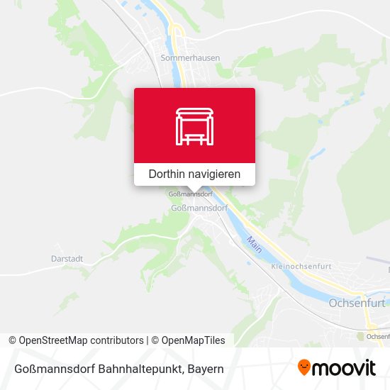 Goßmannsdorf Bahnhaltepunkt Karte