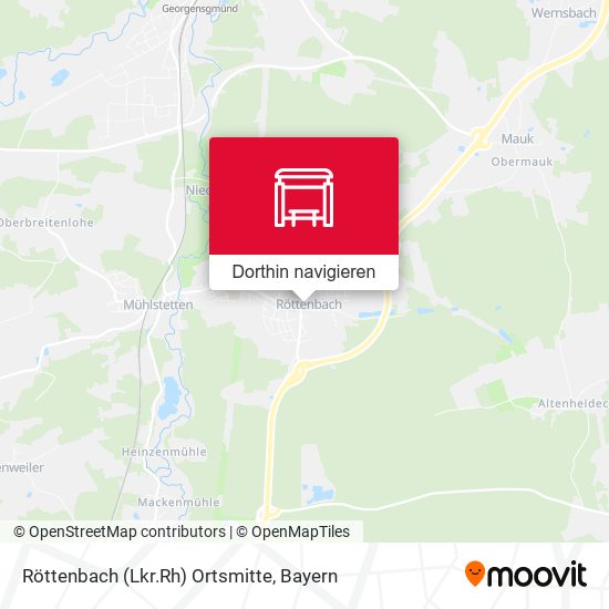Röttenbach (Lkr.Rh) Ortsmitte Karte