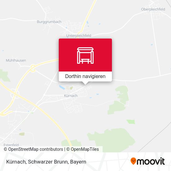Kürnach, Schwarzer Brunn Karte