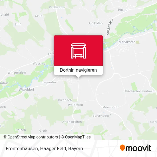 Frontenhausen, Haager Feld Karte