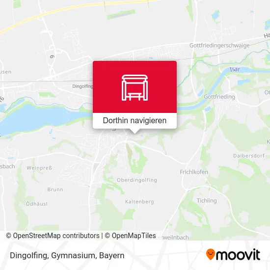 Dingolfing, Gymnasium Karte