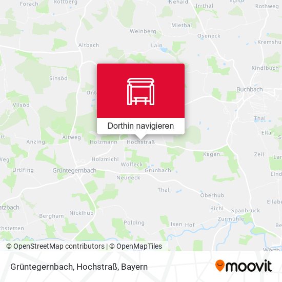 Grüntegernbach, Hochstraß Karte