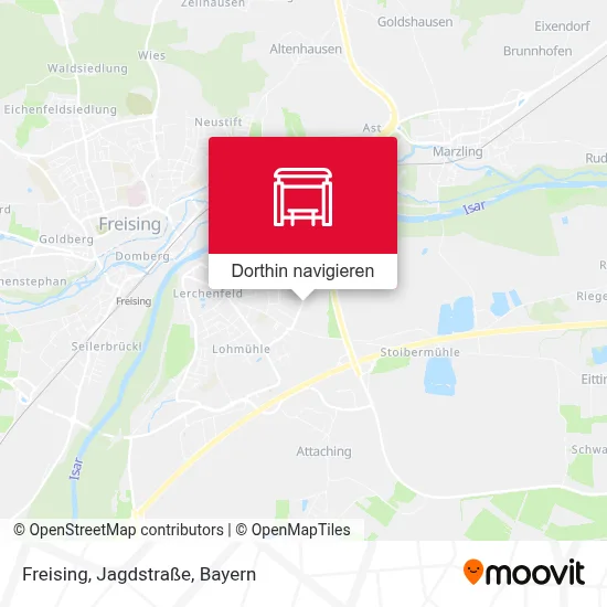 Freising, Jagdstraße Karte