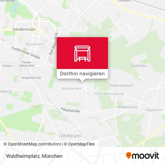 Waldheimplatz Karte