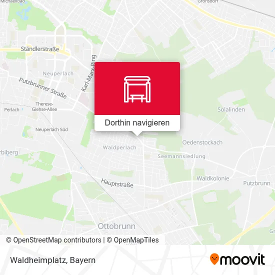 Waldheimplatz Karte