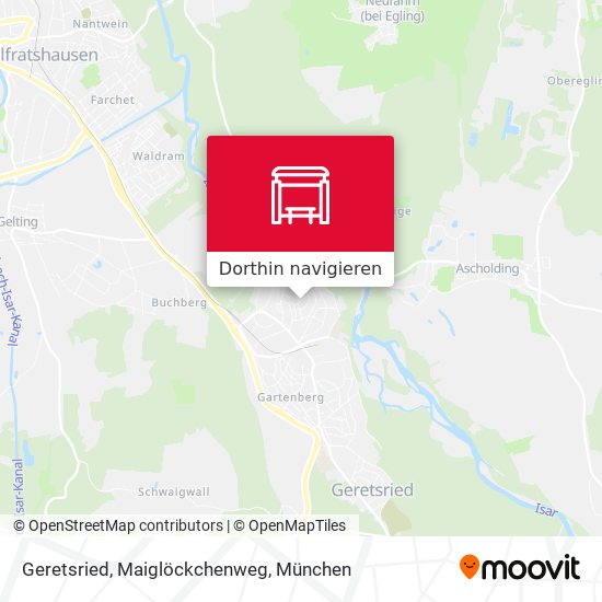 Geretsried, Maiglöckchenweg Karte