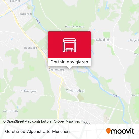 Geretsried, Alpenstraße Karte