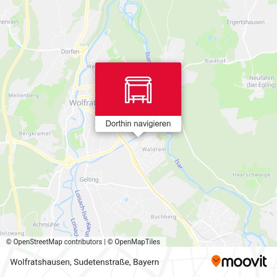 Wolfratshausen, Sudetenstraße Karte