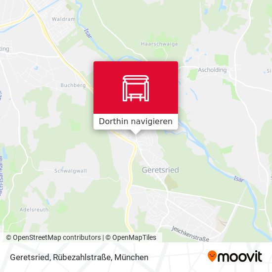 Geretsried, Rübezahlstraße Karte