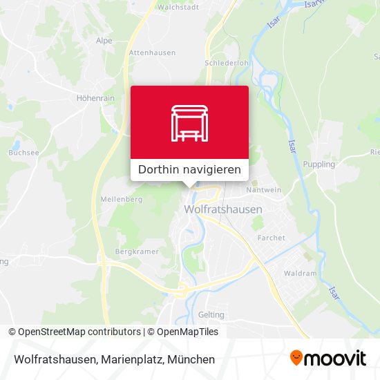Wolfratshausen, Marienplatz Karte