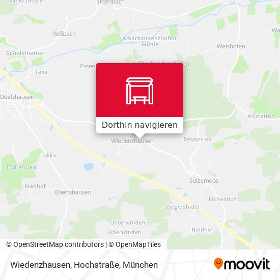 Wiedenzhausen, Hochstraße Karte