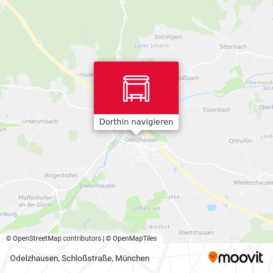 Odelzhausen, Schloßstraße Karte