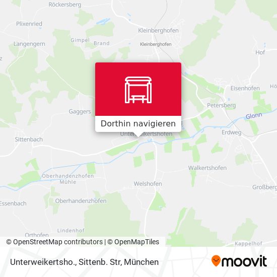 Unterweikertsho., Sittenb. Str Karte