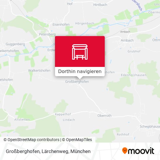 Großberghofen, Lärchenweg Karte