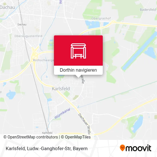 Karlsfeld, Ludw.-Ganghofer-Str Karte