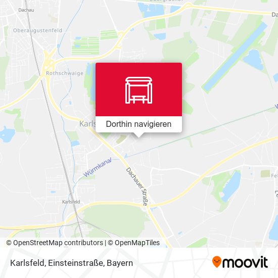 Karlsfeld, Einsteinstraße Karte