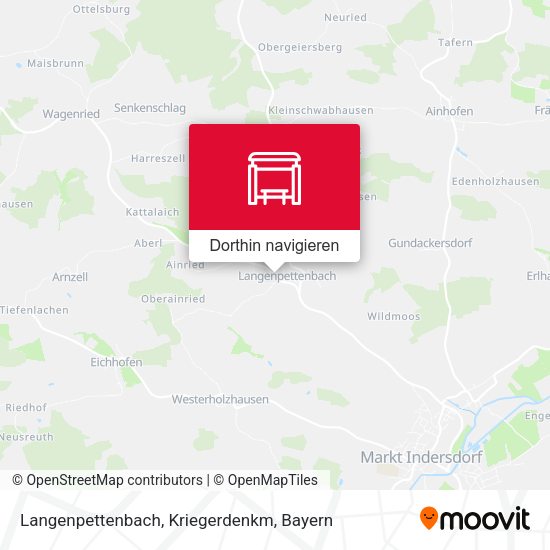 Langenpettenbach, Kriegerdenkm Karte