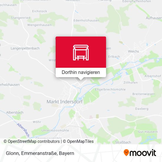 Glonn, Emmeranstraße Karte