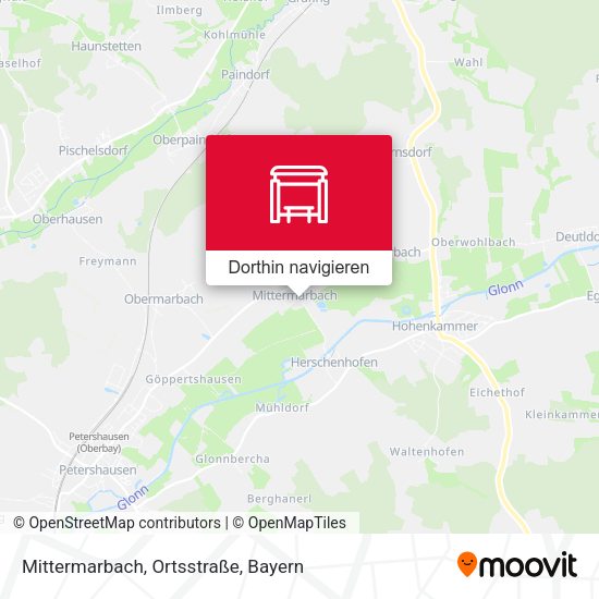 Mittermarbach, Ortsstraße Karte