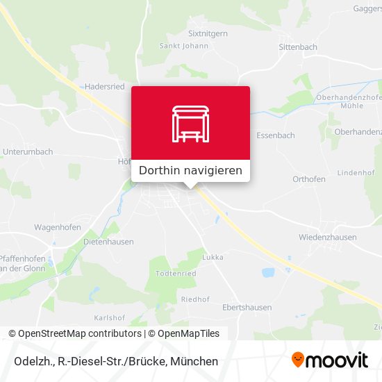 Odelzh., R.-Diesel-Str./Brücke Karte
