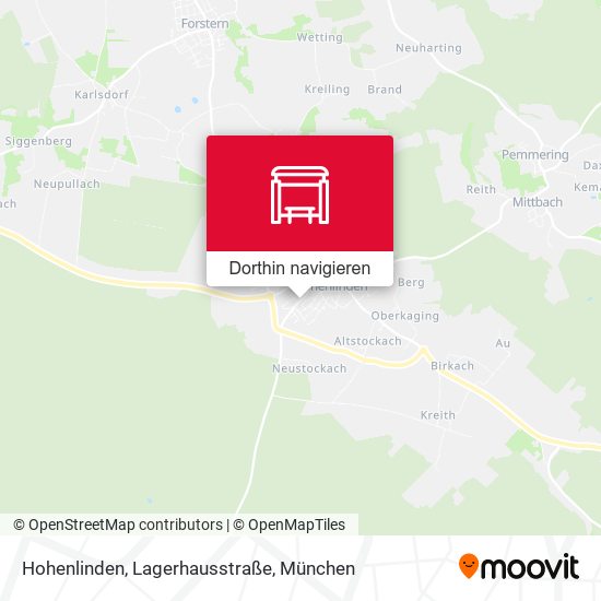 Hohenlinden, Lagerhausstraße Karte