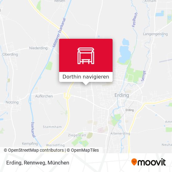 Erding, Rennweg Karte