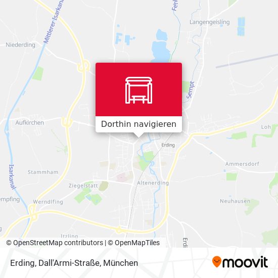 Erding, Dall'Armi-Straße Karte