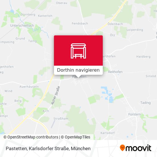 Pastetten, Karlsdorfer Straße Karte