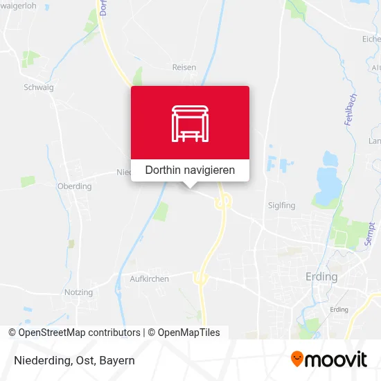 Niederding, Ost Karte