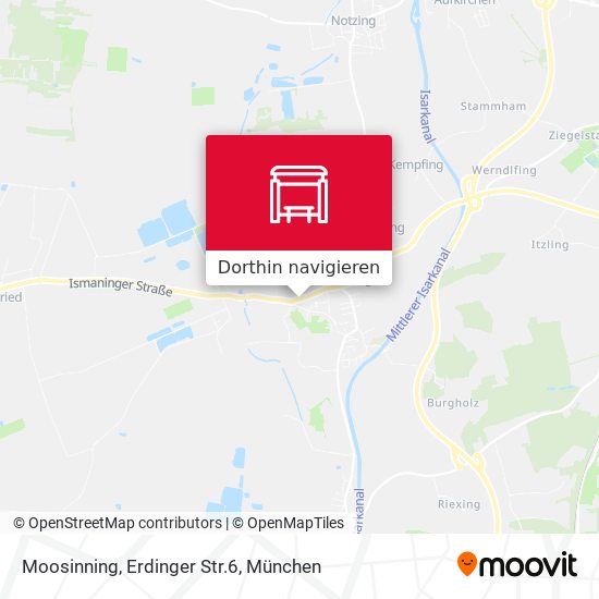 Moosinning, Erdinger Str.6 Karte
