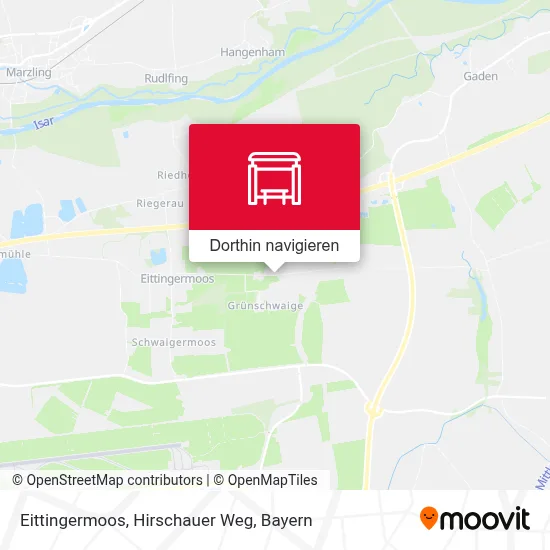 Eittingermoos, Hirschauer Weg Karte