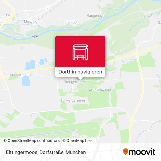 Eittingermoos, Dorfstraße Karte