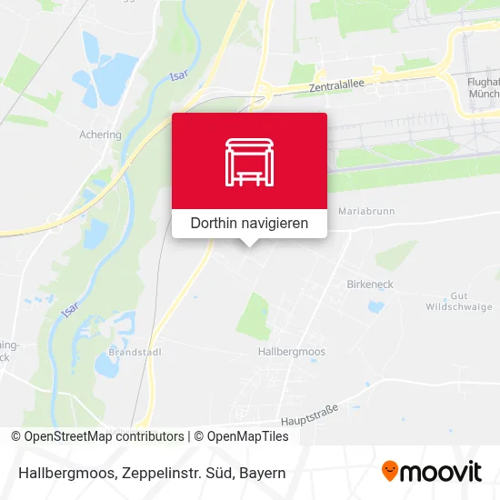 Hallbergmoos, Zeppelinstr. Süd Karte