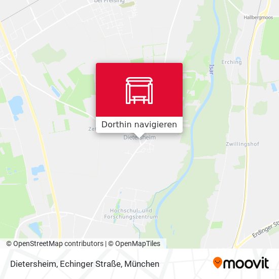 Dietersheim, Echinger Straße Karte