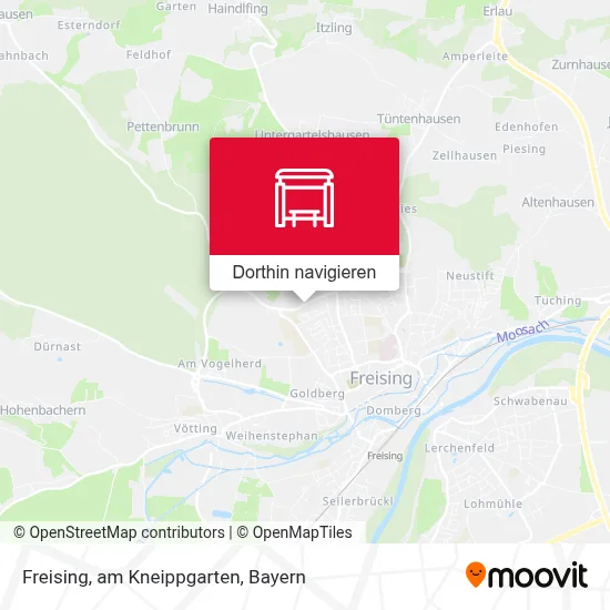Freising, am Kneippgarten Karte