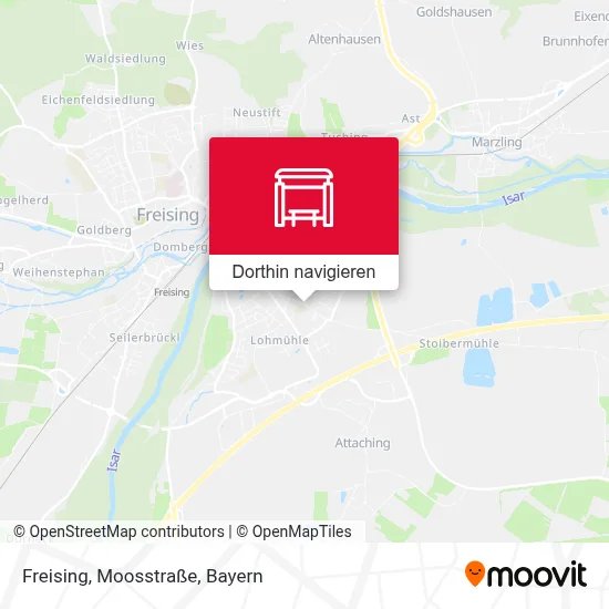 Freising, Moosstraße Karte