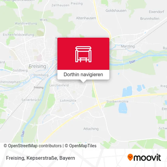 Freising, Kepserstraße Karte