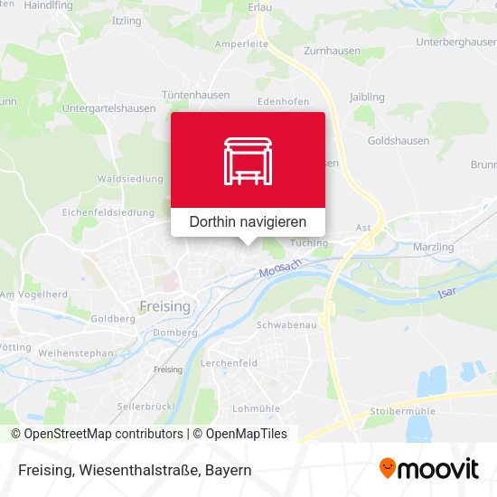Freising, Wiesenthalstraße Karte