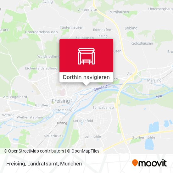 Freising, Landratsamt Karte