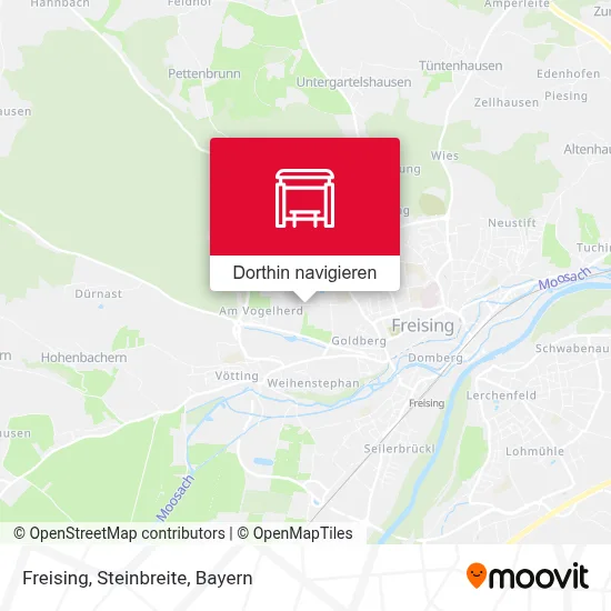 Freising, Steinbreite Karte