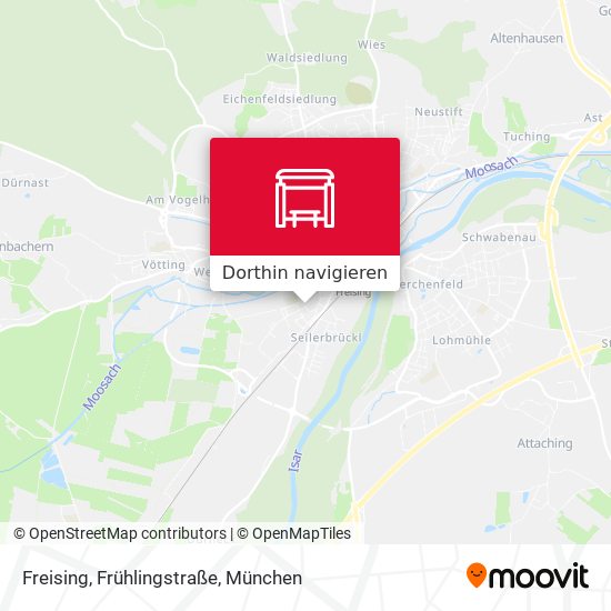 Freising, Frühlingstraße Karte