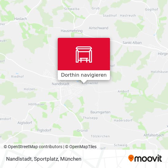 Nandlstadt, Sportplatz Karte