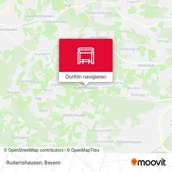 Rudertshausen Karte