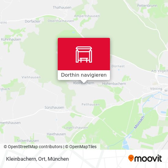 Kleinbachern, Ort Karte