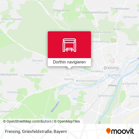 Freising, Griesfeldstraße Karte
