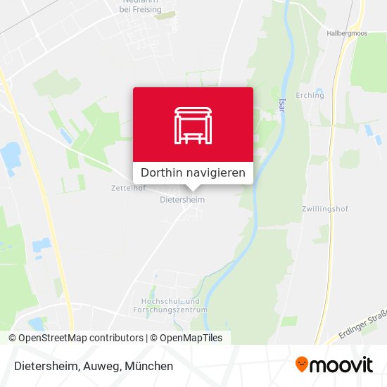 Dietersheim, Auweg Karte