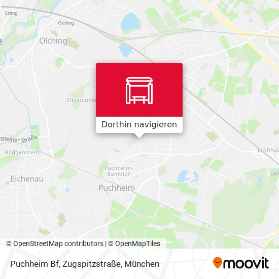 Puchheim Bf, Zugspitzstraße Karte