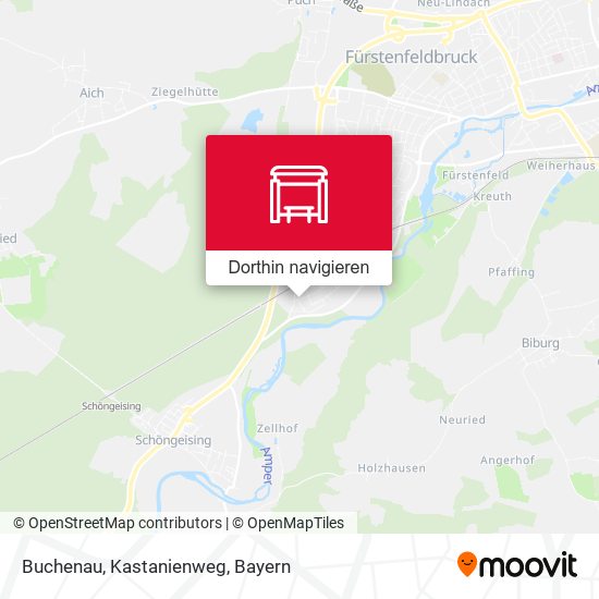 Buchenau, Kastanienweg Karte